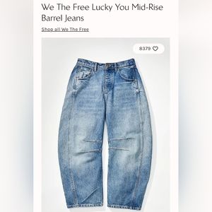 Free people barrel jeans
